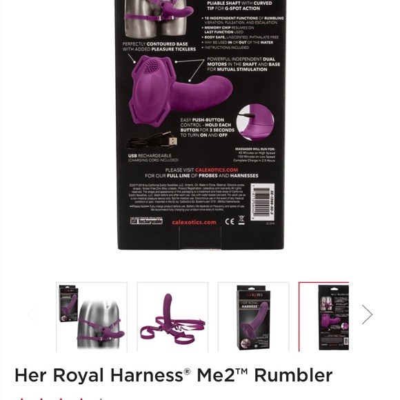 Awarded Best in Business 2023 by Inc. Magazine!
Her Royal Harness® Me2™ Rumbler - Picture 6 of 6